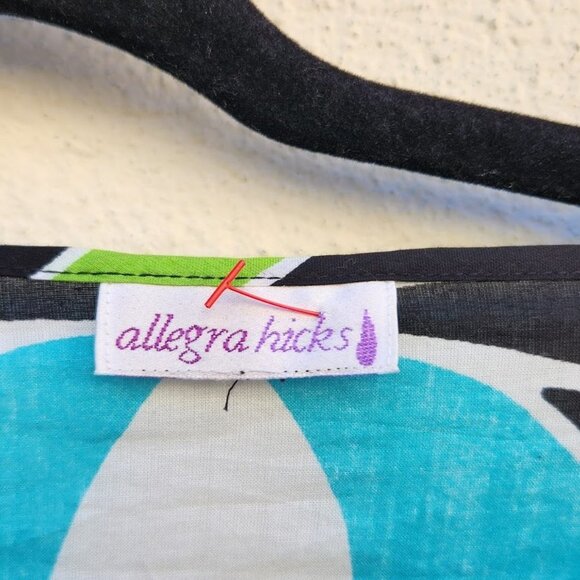 Vintage Allegra Hicks Psychedelic Kaftan Resort Wear Cover Up Dress - Picture 7 of 8